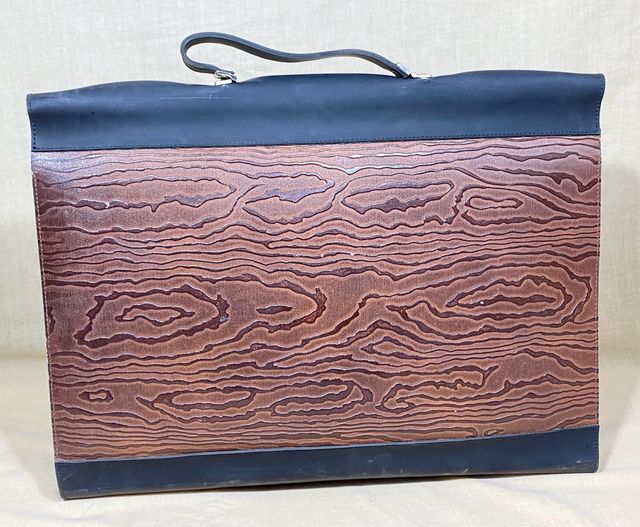 Carpeta Maletín Valija Vintage Paco Lobo Marrón