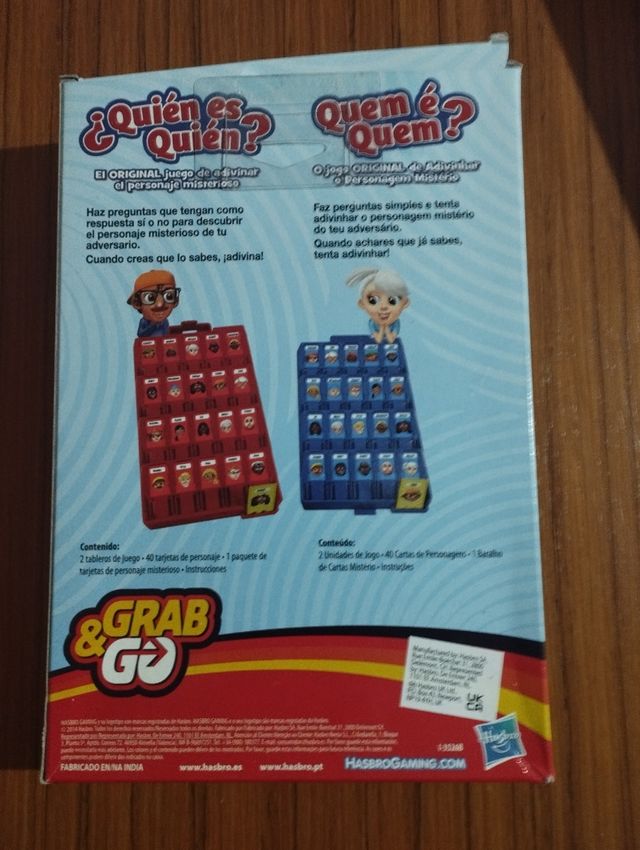 Juegos de viaje  "Monopoly" y "Quien es quien"