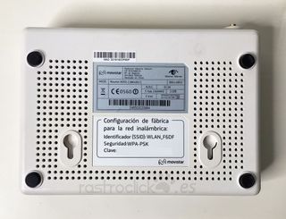 Router ADSL Movistar Observa Telecom AW4062