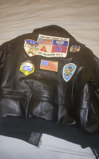 chaqueta aviador g1 piel negra