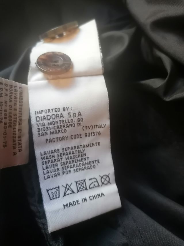 Parka Diadora vera piuma