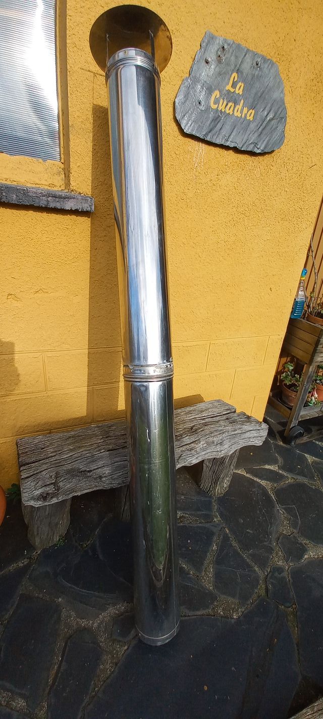 ÚLTIMA REBAJA DE PRECIO. CHIMENEA INOXIDABLE
