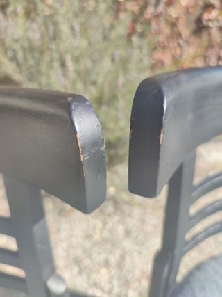 Lote de 2 sillas (estilo Thonet) tapizadas