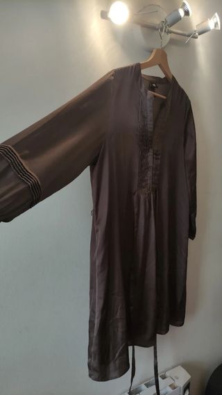 Camison tacto de seda marron