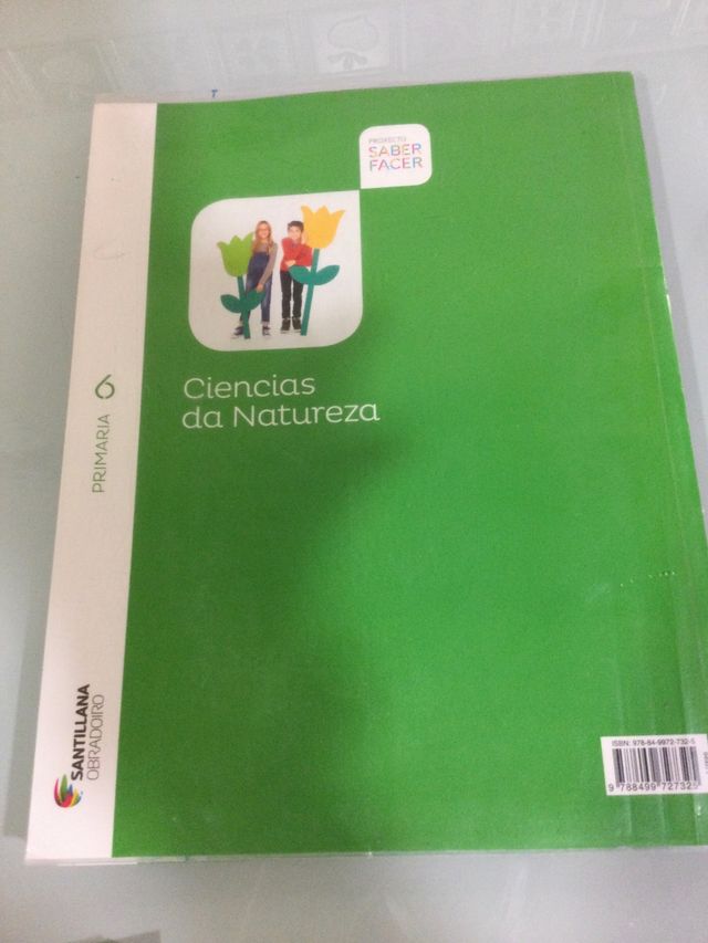 Libro ciencias da natureza 6° Primaria