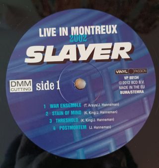 Slayer Live in Montreux 2 LP