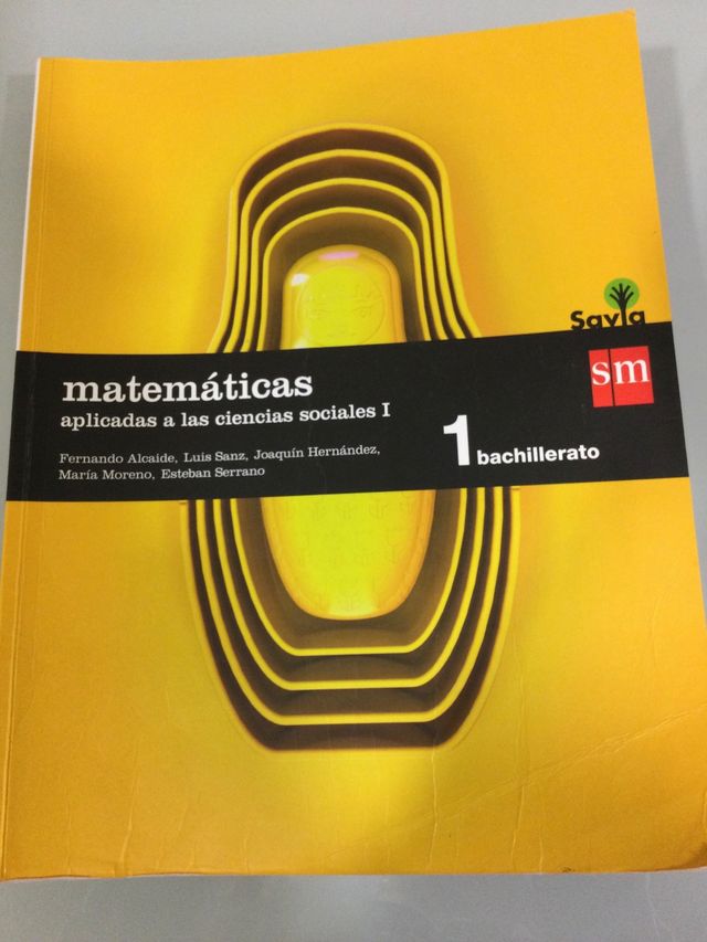 Libro Matemáticas 1° bachillerato