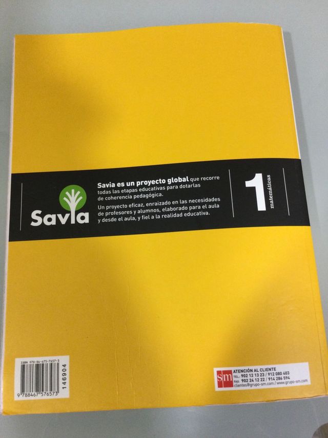 Libro Matemáticas 1° bachillerato