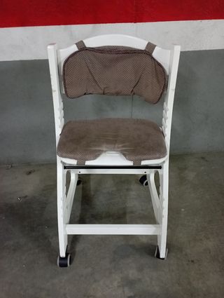 Trona silla de madera regulable