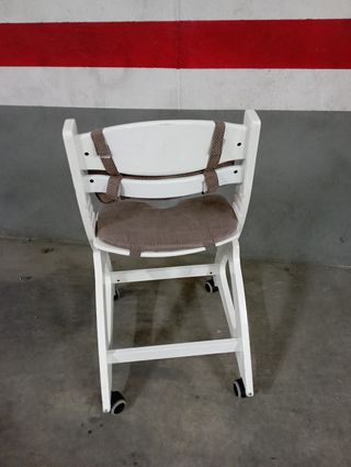 Trona silla de madera regulable