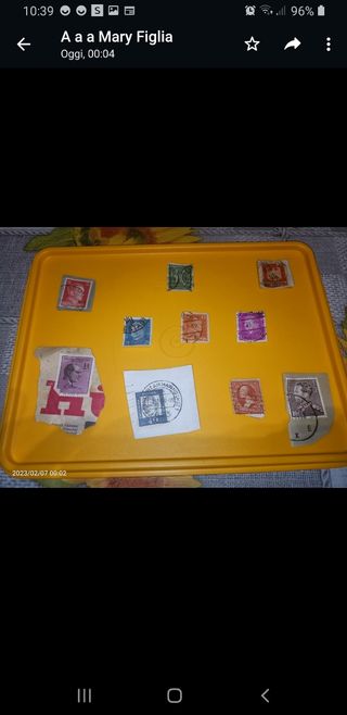 francobolli viaggiati