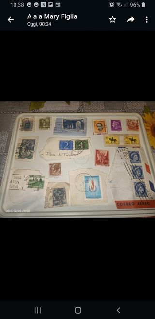 francobolli viaggiati