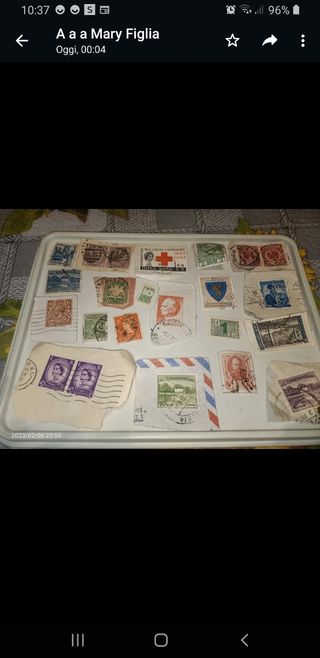 francobolli viaggiati