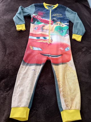 buzo pijama Cars para niño 5 años
