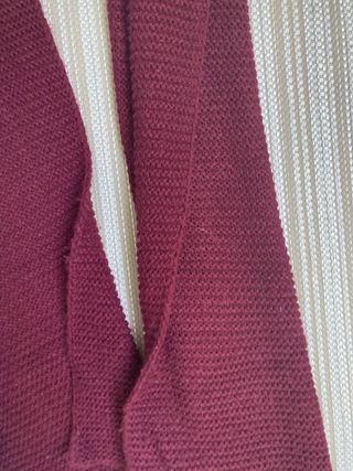 Bufanda de punto granate