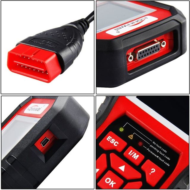 KONNWEI KW850 Enhanced OBD II Scan Tool Check Moto