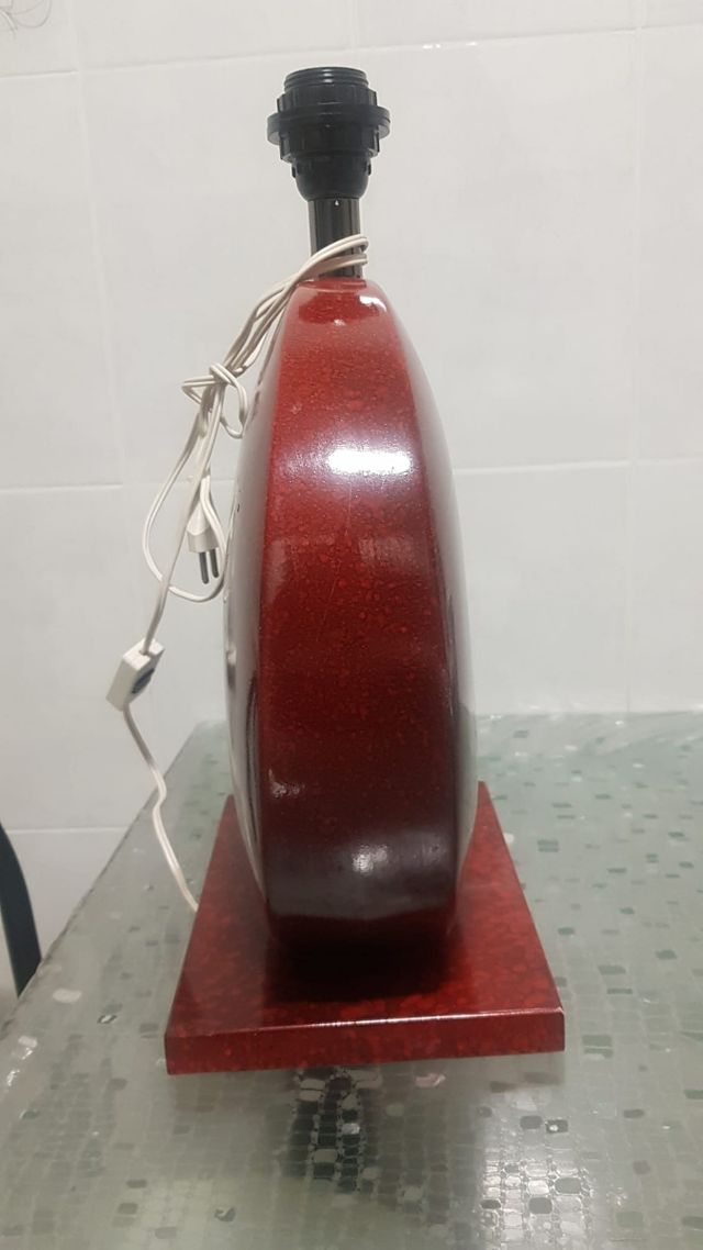 Lámpara de cerámica roja 2 ud