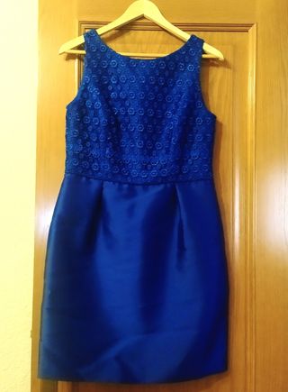 Vestido mujer fiesta con  chaqueta-Javier Simorra.