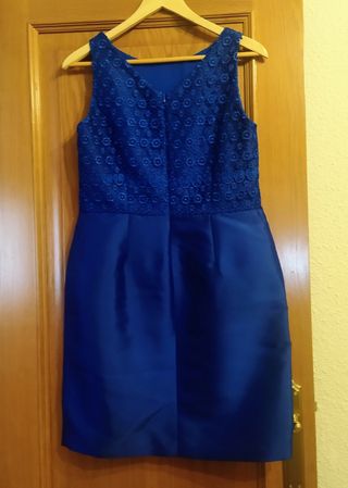 Vestido mujer fiesta con  chaqueta-Javier Simorra.