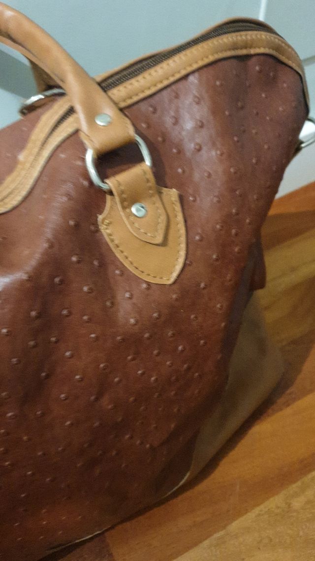 Conjunto Maleta y Bolso Vintage.