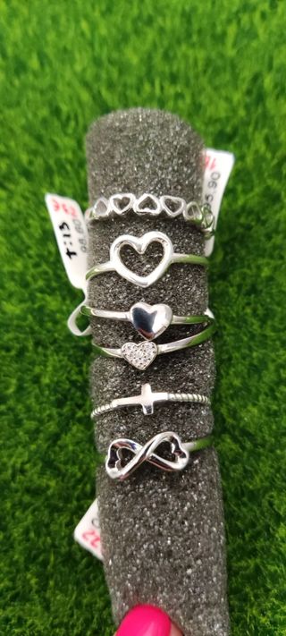Anillos enamorados plata de ley

