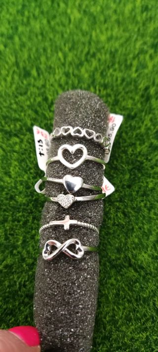 Anillos enamorados plata de ley


