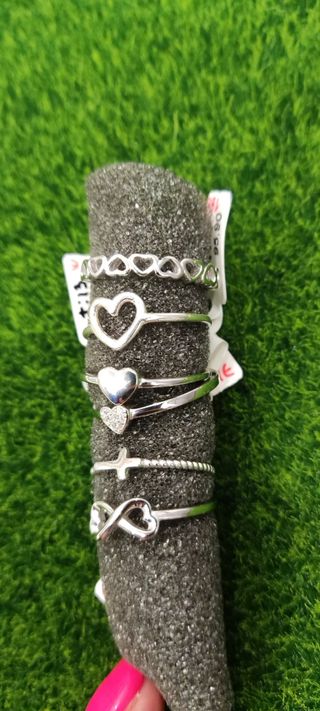Anillos enamorados plata de ley

