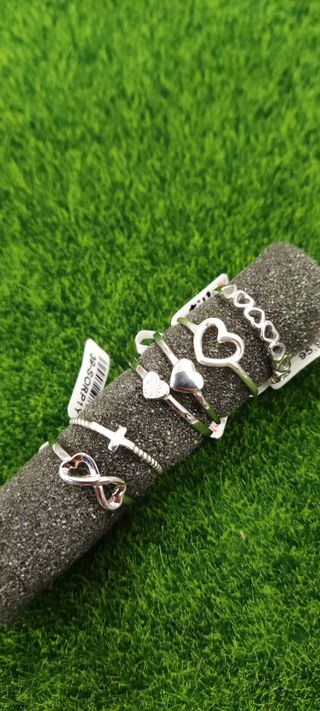 Anillos enamorados plata de ley

