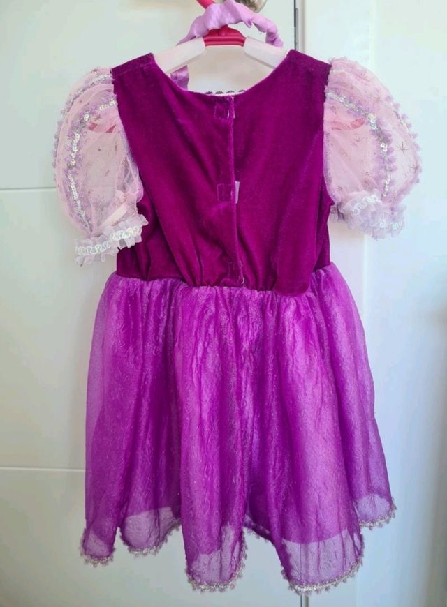 Disfraz vestido de Rapunzel niña 1-2 años