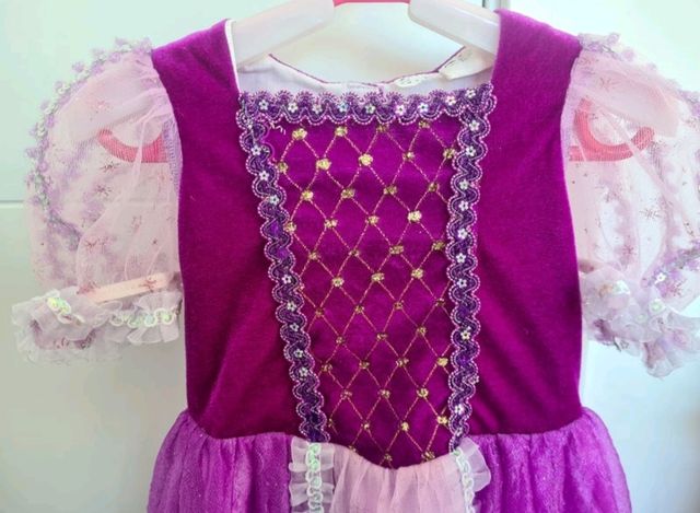 Disfraz vestido de Rapunzel niña 1-2 años