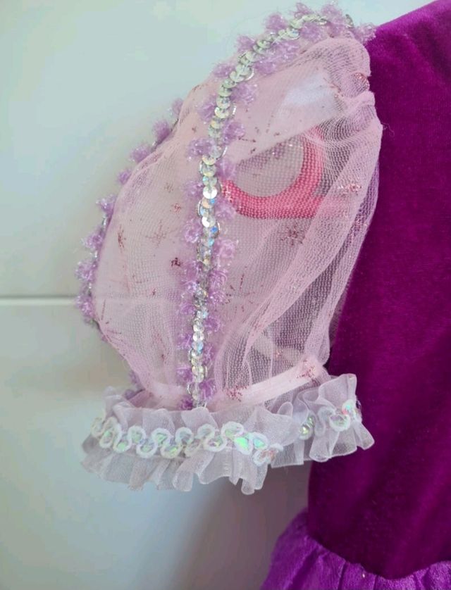 Disfraz vestido de Rapunzel niña 1-2 años