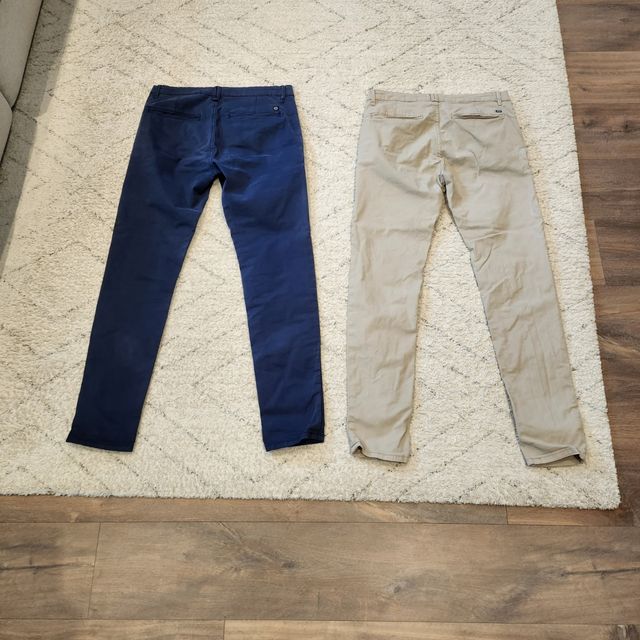 2 pantalones zara Chinos tipo docker (los 2 por20)