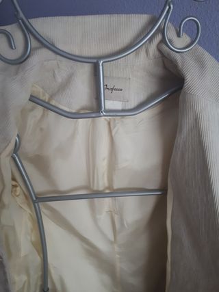 chaqueta de pana chica