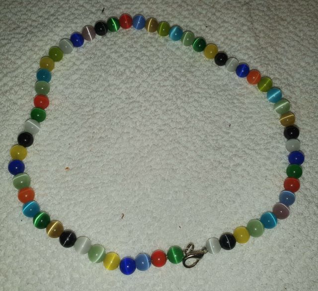 Colgante chacras piedras colores 13cm