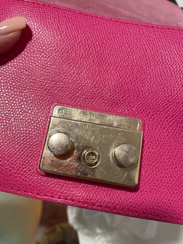 bolso furla original rosa