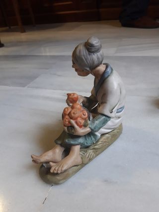 Pareja de ancianos, porcelana japonesa.