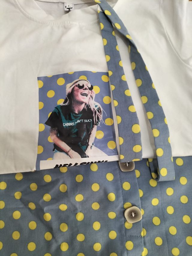 Conjunto de camiseta y falda talla s