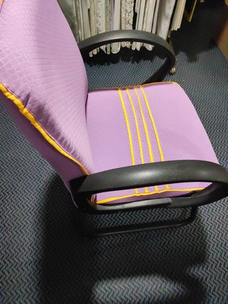 SILLA ESTUDIO,1 Amarilla y 1 Lila, no giratorias