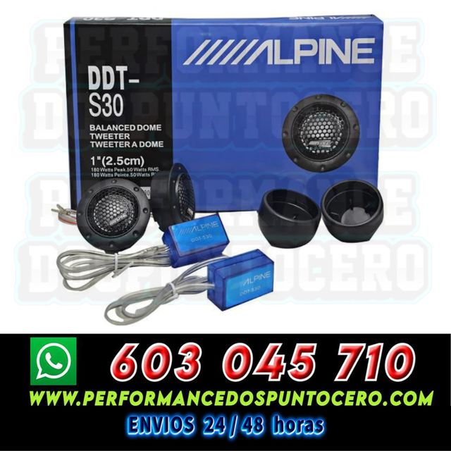2 TWEETER ALPINE PARA COCHE DE 1 PULGADA