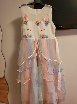 Disfraz de unicornio niña 160 cm
