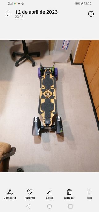 skate eléctrico evolve único 