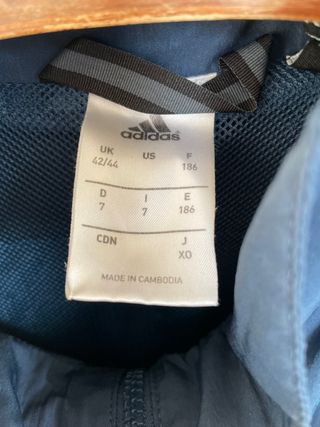 VINTAGE chaqueta azul ADIDAS talla E 186