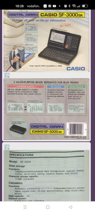 calculadora Casio SF 3000