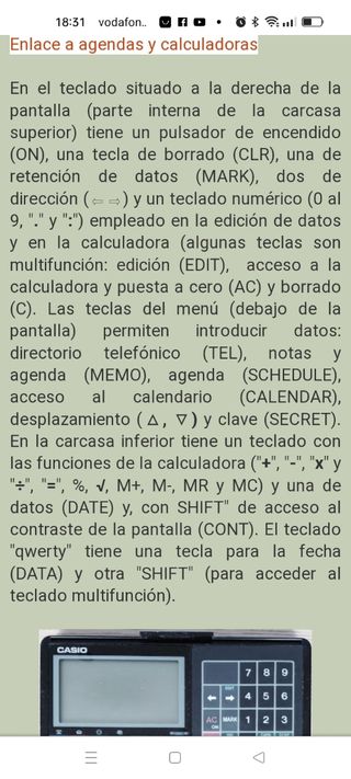 calculadora Casio SF 3000