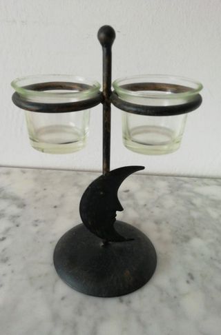 candelabro romántico boho chic portavelas