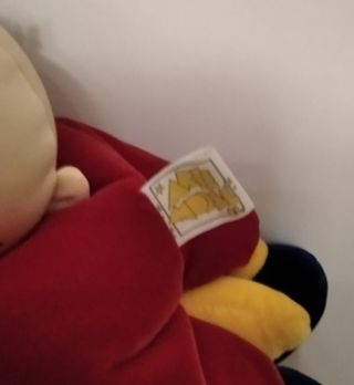 peluche, luna con bebé