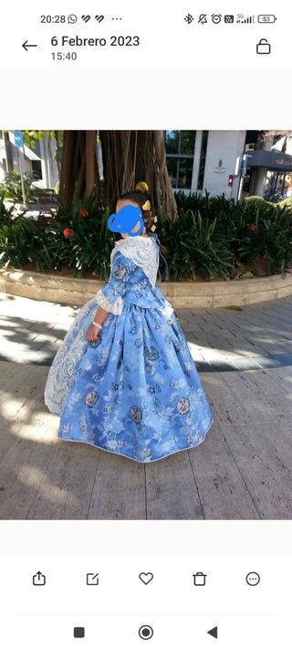Traje fallera niña desde 8 años a 15