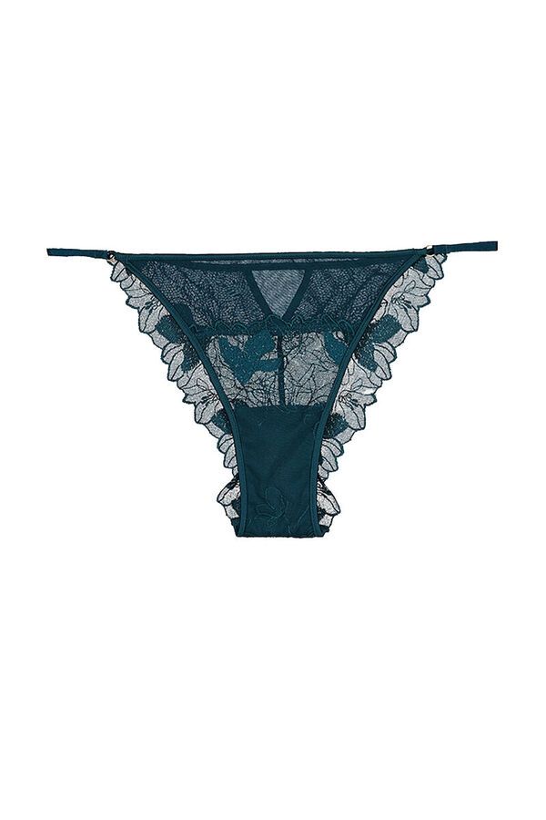 Braguita clásica tul bordado verde de Women'secret