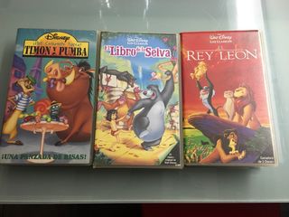 El Rey Leon, El libro de la Selva y Timón y Pumba