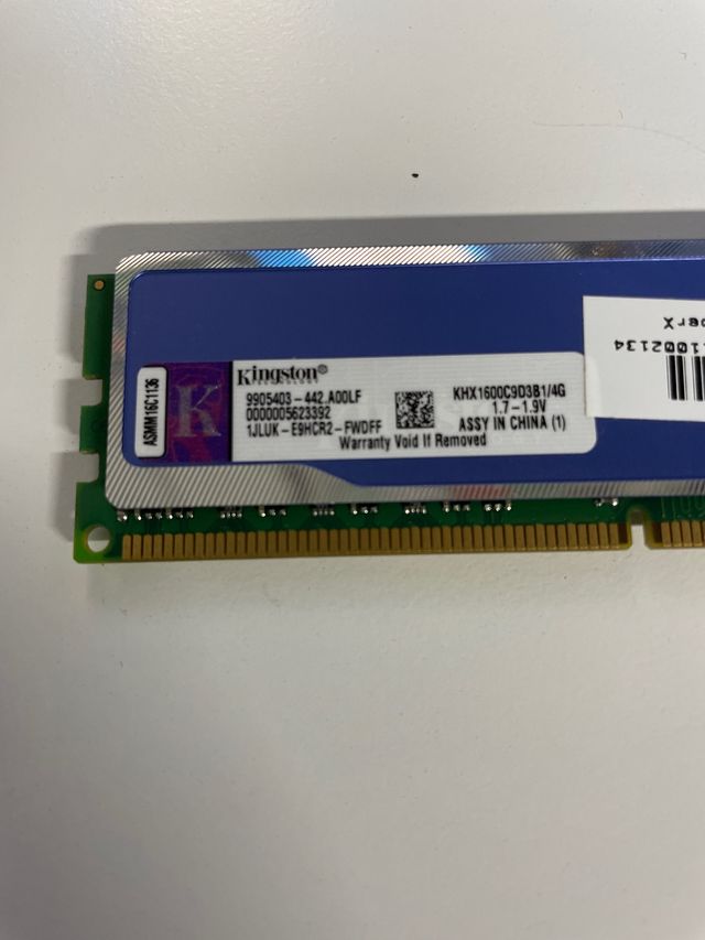 Memoria ram ddr3 4Gb hyper Blue 